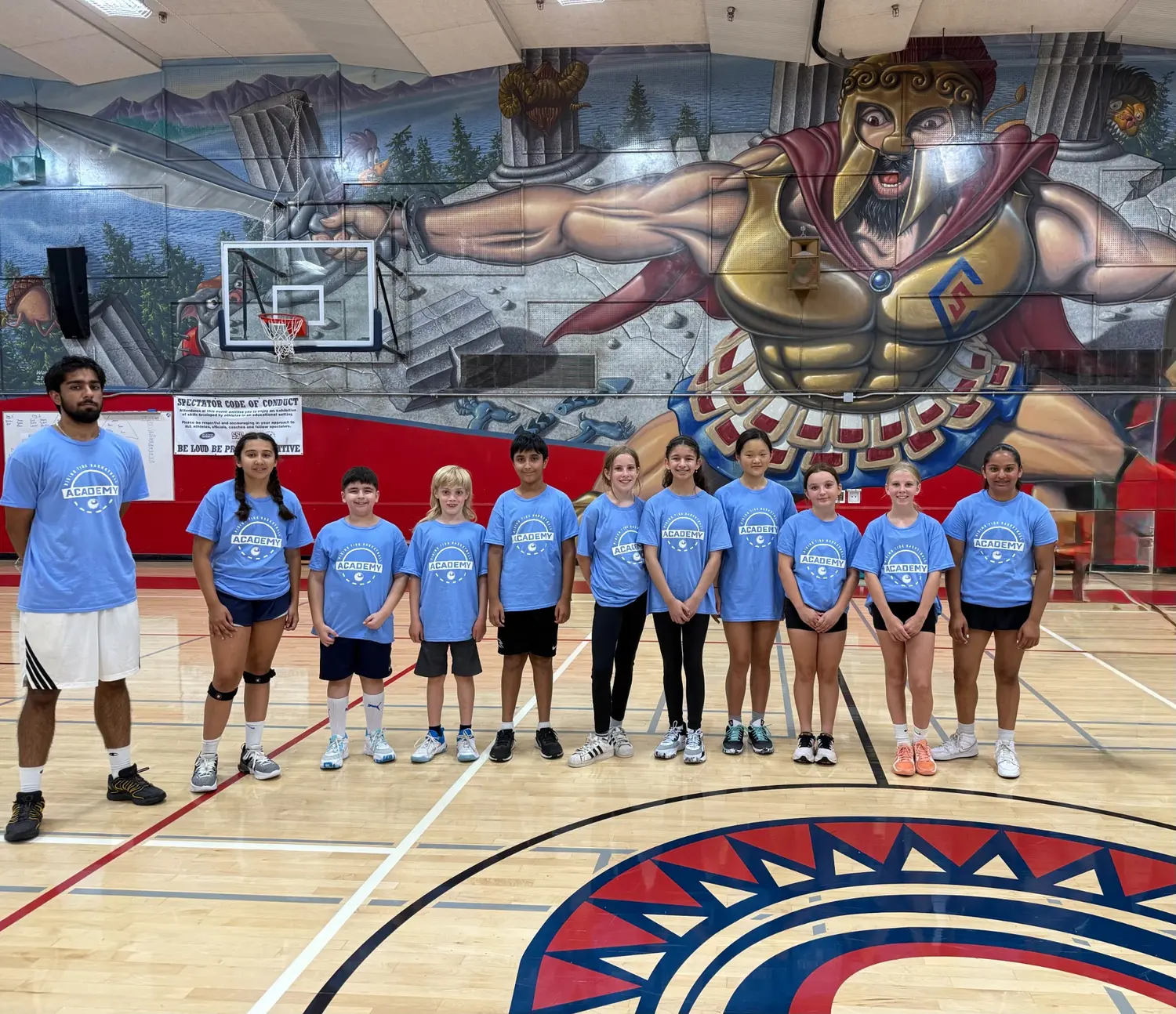 Rising Tide boys and girls with their coaches